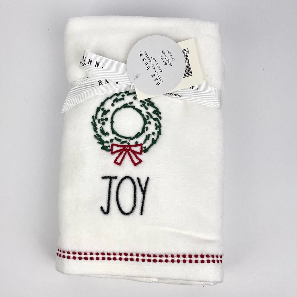 ❌SOLD❌ Rae Dunn JOY Hand Towels - 2 pcs